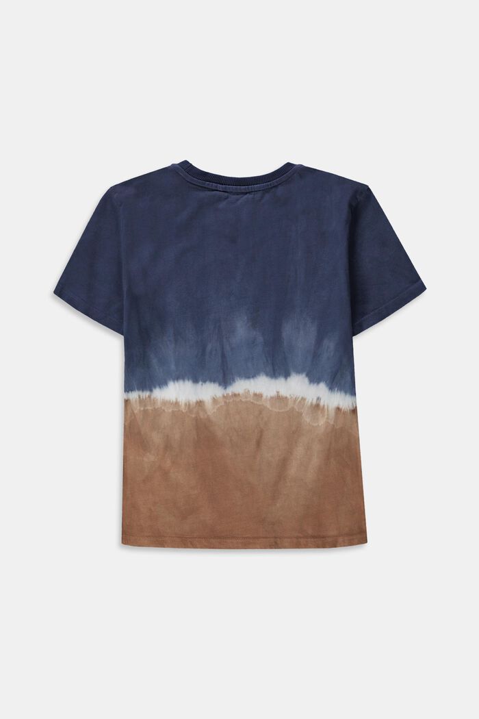 T-shirt met een tweekleurige batiklook, GREY BLUE, detail image number 1