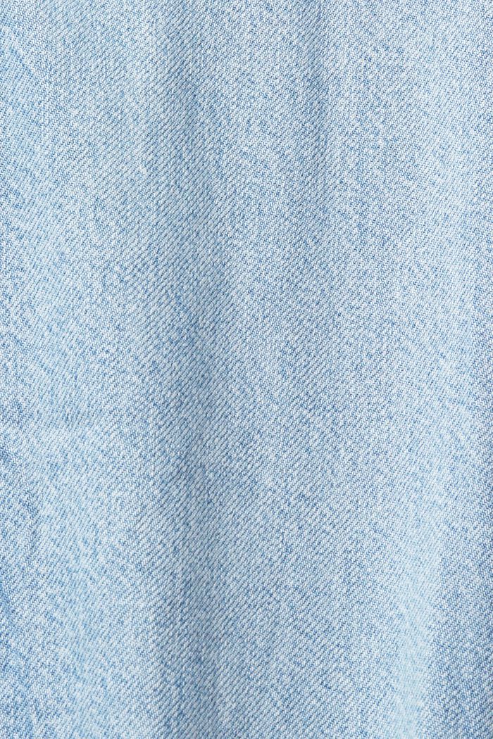 Van TENCEL™: korte blouse in denim look, BLUE BLEACHED, detail image number 4