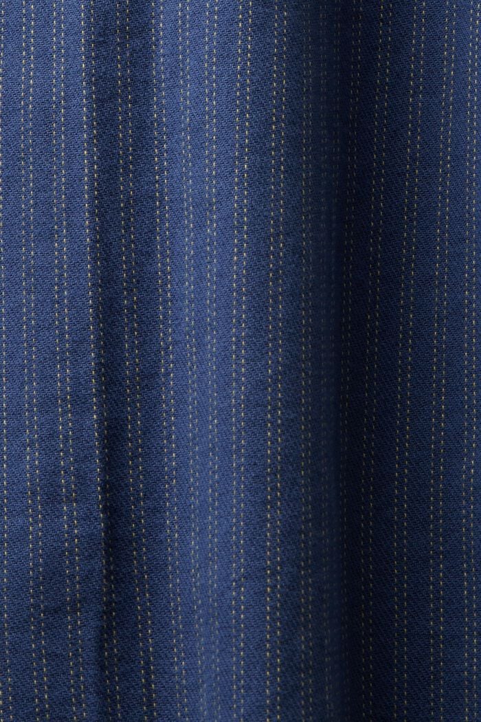 Flanellen overhemd met krijtstrepen, GREY BLUE, detail image number 6