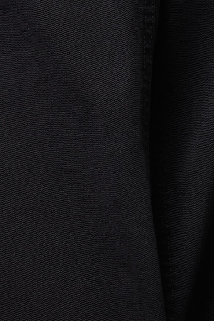 Mid rise stretchbroek met kortere pijpen, BLACK, detail image number 7