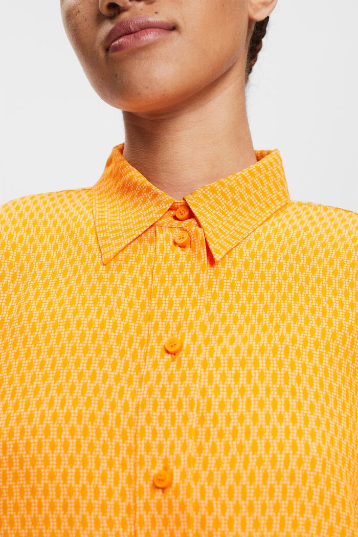 Buttondown-overhemd met print, NUDE, detail image number 1