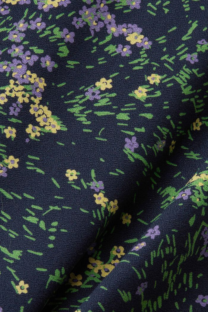 Katoenen blouse met bloemenprint, NAVY, detail image number 5
