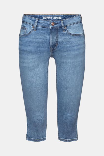 Mid-rise capri-jeans