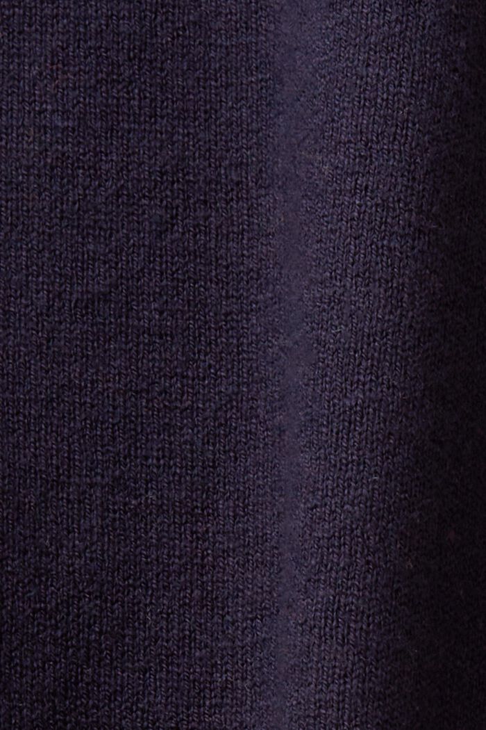 Gebreide trui met korte mouwen, NAVY, detail image number 5