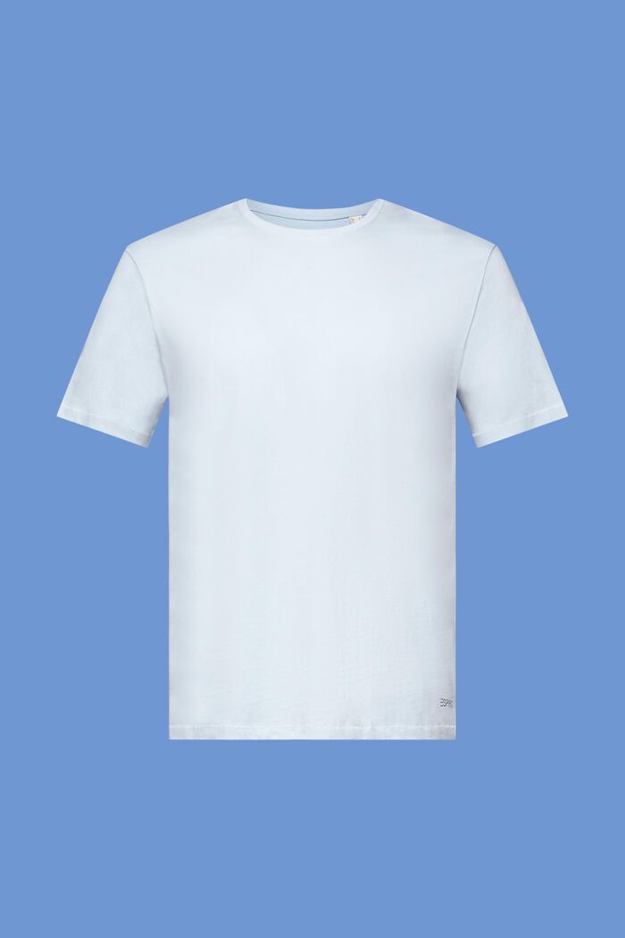 Jersey T-shirt met print op de achterkant, 100% katoen, PASTEL BLUE, detail image number 6