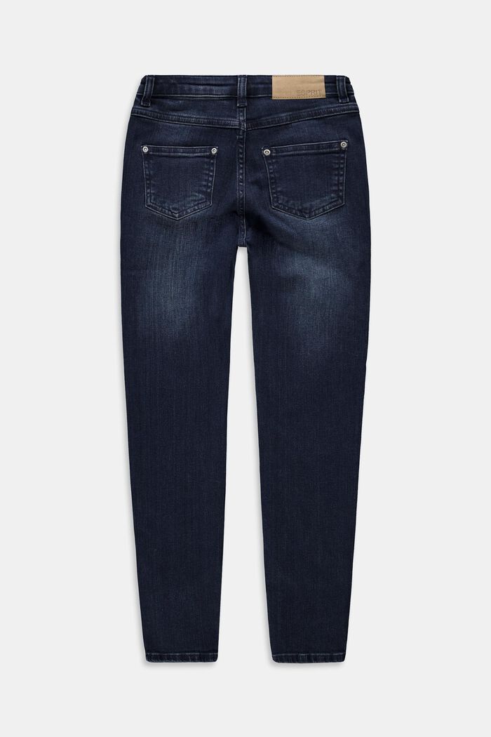 Slim fit jeans met verstelbare band, BLUE MEDIUM WASHED, detail image number 1