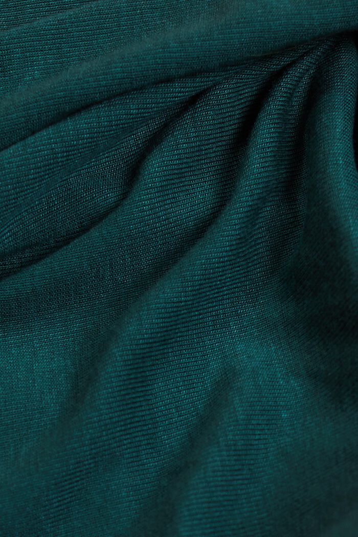 Jersey top met lange mouwen, EMERALD GREEN, detail image number 5