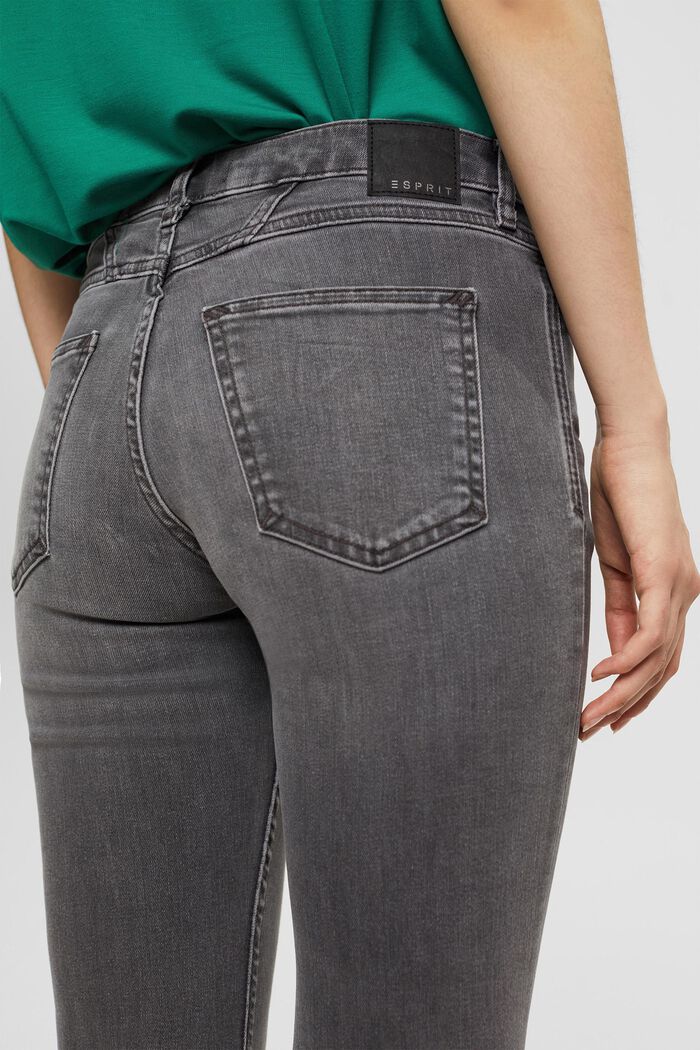 Mid-rise bootcut stretchjeans, GREY MEDIUM WASHED, detail image number 4