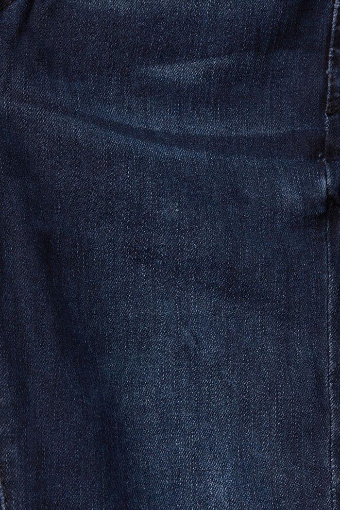 High-rise skinny jeans met stretch, BLUE BLACK, detail image number 6