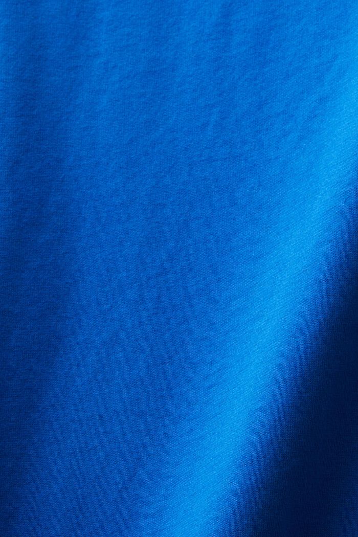 Strakke longsleeve met ronde hals, BRIGHT BLUE, detail image number 5