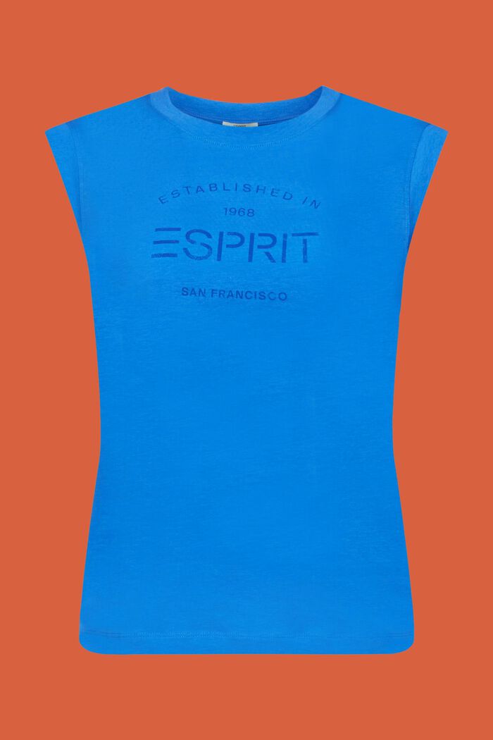 Vintage T-shirt met logo, BRIGHT BLUE, detail image number 5
