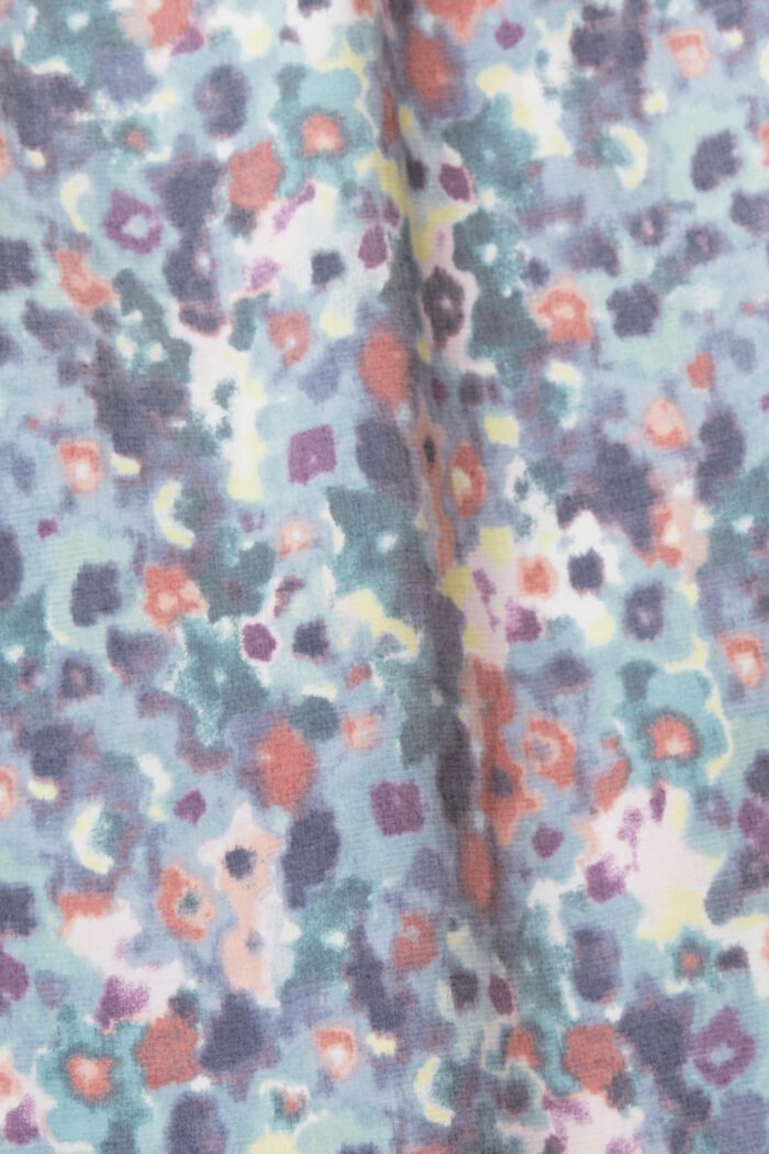 CURVY blouse met motief, LENZING™ ECOVERO™, TEAL BLUE, detail image number 0