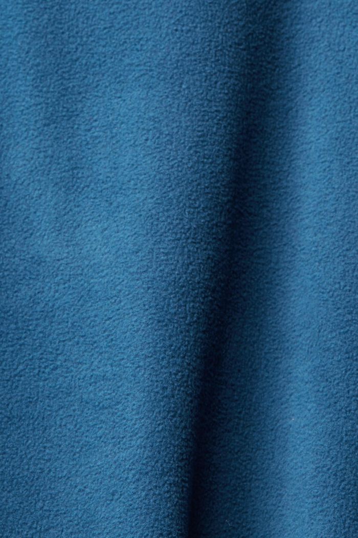 Fleece sweatshirt met capuchon, PETROL BLUE, detail image number 5