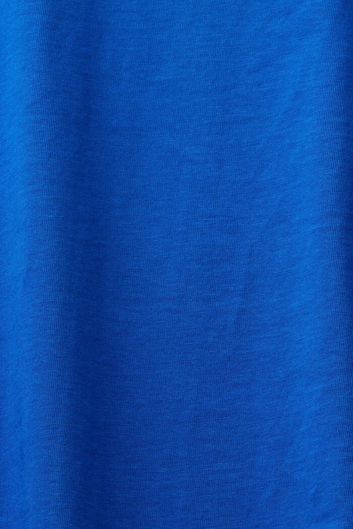T-shirt van jersey met ronde hals, BRIGHT BLUE, detail image number 5