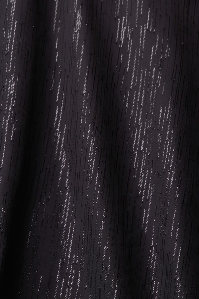 Blouse van lamé met ballonmouwen, BLACK, detail image number 5