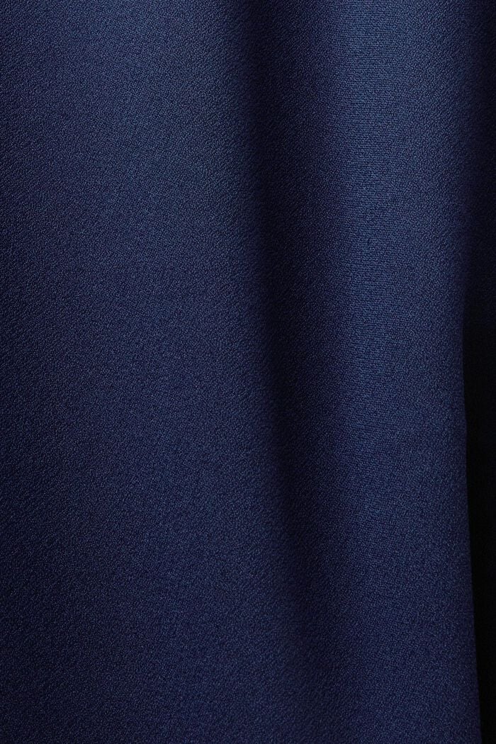 Crêpe jurk met lasercut details, DARK BLUE, detail image number 4