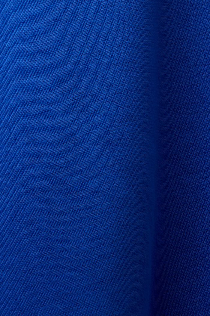 Sweatshirt van een katoenmix, BRIGHT BLUE, detail image number 5