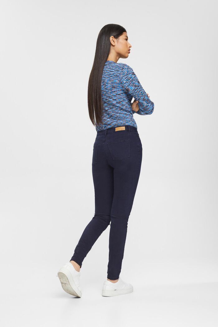 Mid-rise skinny fit broek, NAVY, detail image number 3