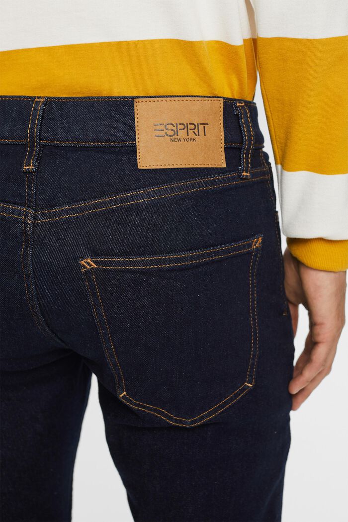 Slim fit jeans met middelhoge taille, BLUE RINSE, detail image number 4