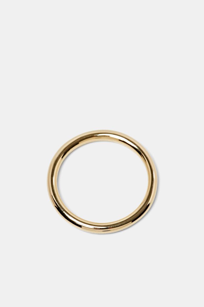 Effen ring van sterlingzilver, GOLD, detail image number 0