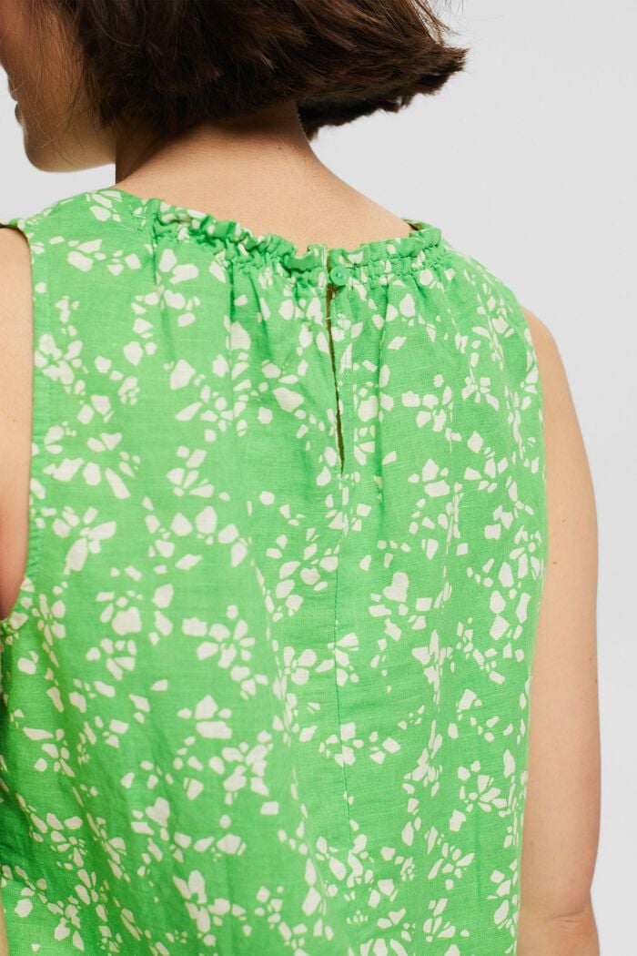 Mouwloze blouse met print, CITRUS GREEN, detail image number 3