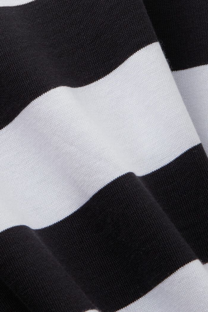 Jersey top van gestreept cotton, BLACK, detail image number 5