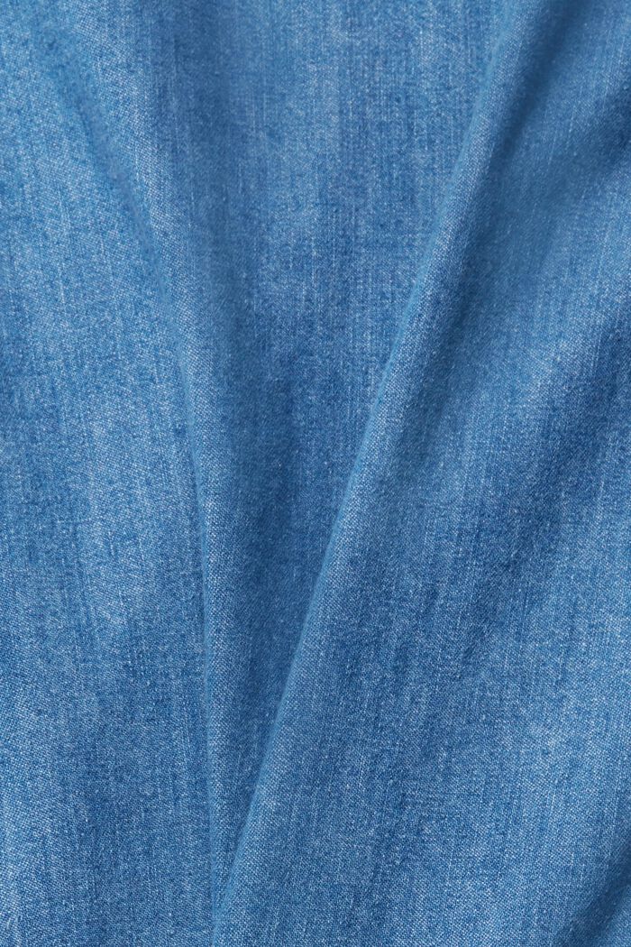 Denim blouse, BLUE MEDIUM WASHED, detail image number 5