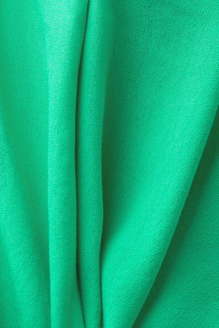 Crêpe blouse met V-hals, GREEN, detail image number 4