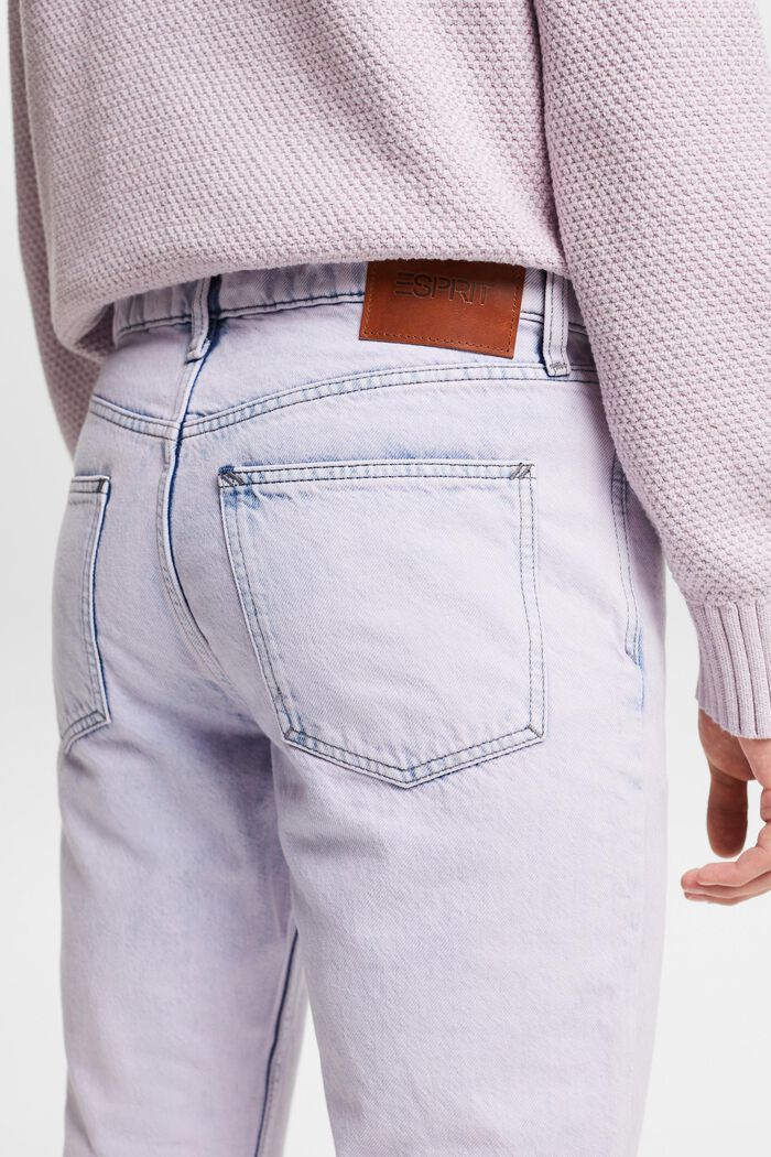 Jeans met middelhoge taille en rechte pijpen, LAVENDER, detail image number 3