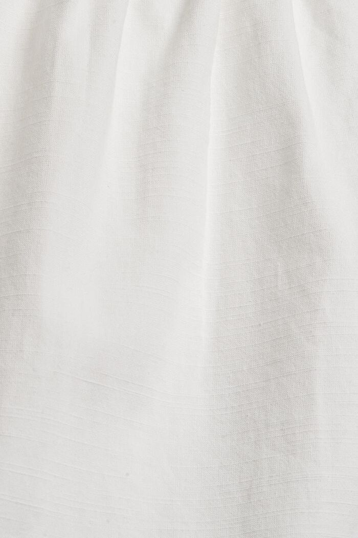 Uitlopende tuniekblouse met biezen, WHITE, detail image number 4