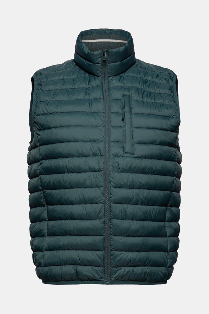 Gerecycled: bodywarmer met 3M™ Thinsulate™, TEAL BLUE, overview