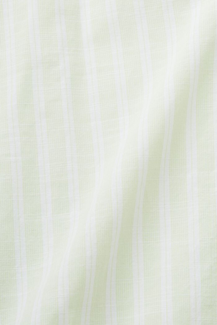 Gestreepte katoenen blouse, CITRUS GREEN, detail image number 5