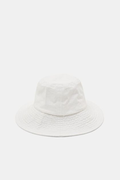 Acid-washed bucket hat, OFF WHITE, overview