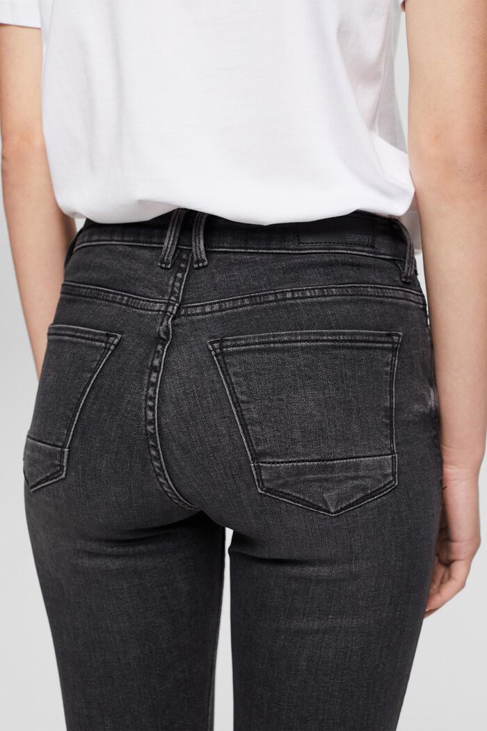 Mid rise skinny jeans, GREY DARK WASHED, detail image number 4