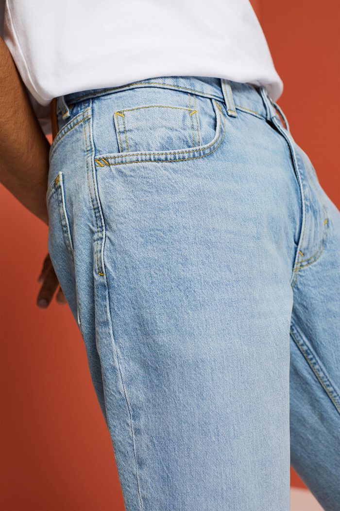 Relaxte jeans met een slim fit, BLUE LIGHT WASHED, detail image number 3