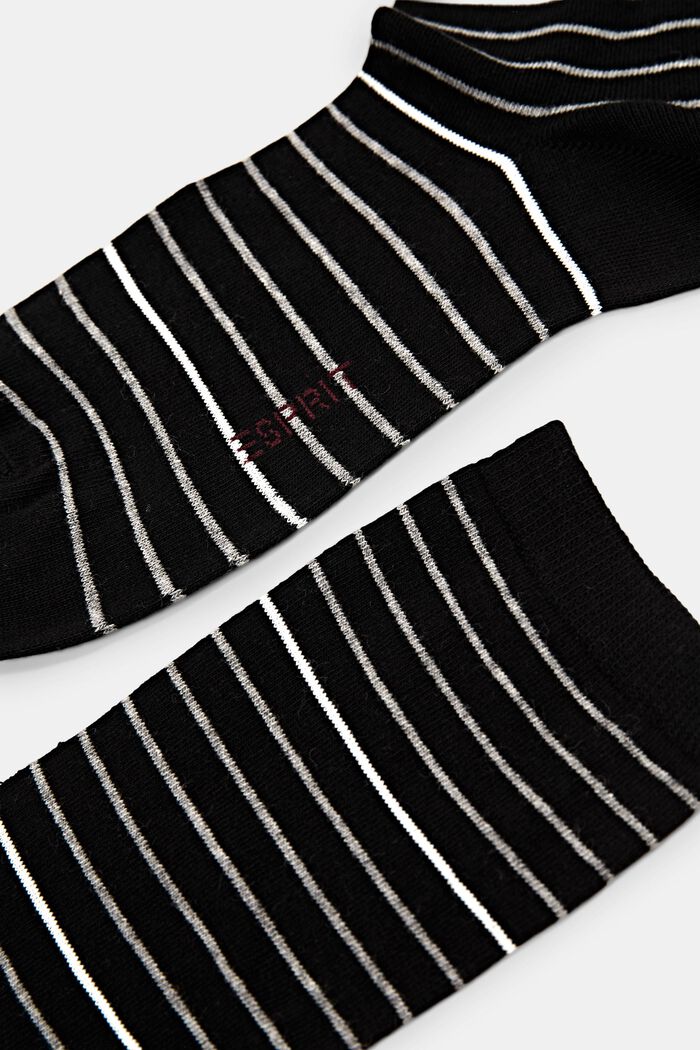 2 paar sokken van een mix met biologisch katoen, BLACK, detail image number 1