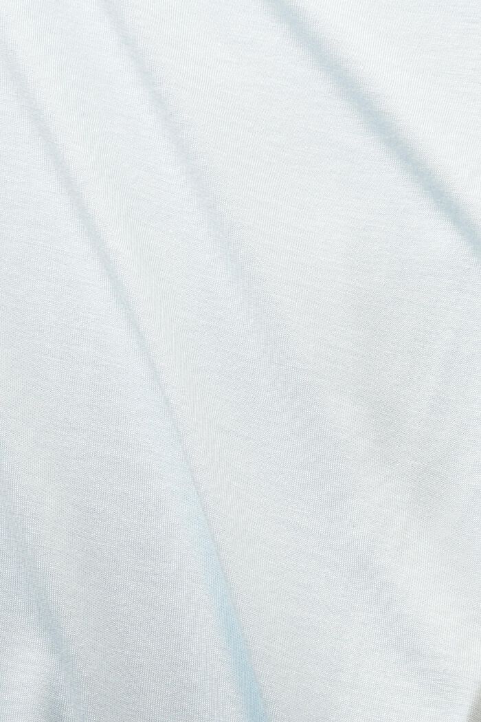 Jersey longsleeve met watervalhals, PASTEL BLUE, detail image number 5