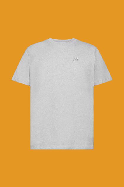 Katoenen T-shirt met dolfijnenprint