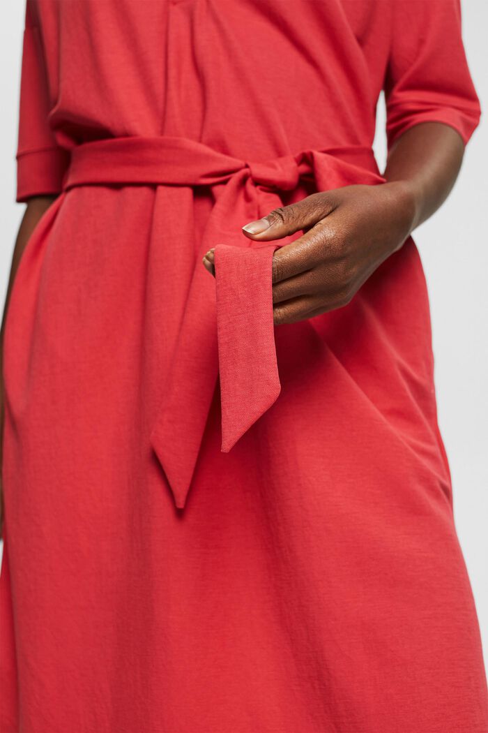 Gebreide jurk, RED, detail image number 3
