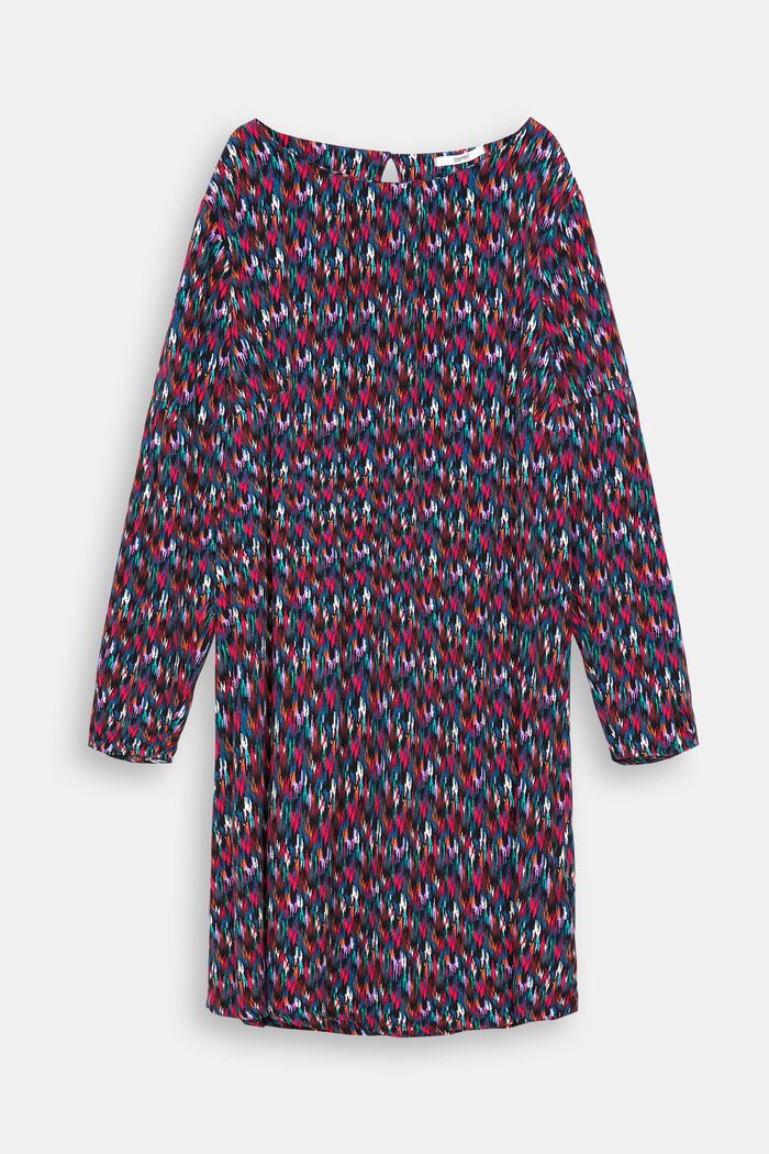 CURVY mini-jurk met patroon, BLACK, detail image number 6