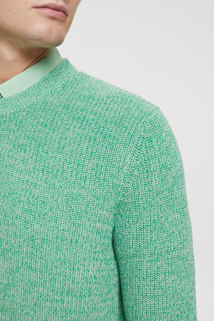 Gestreepte sweater, GREEN, detail image number 2