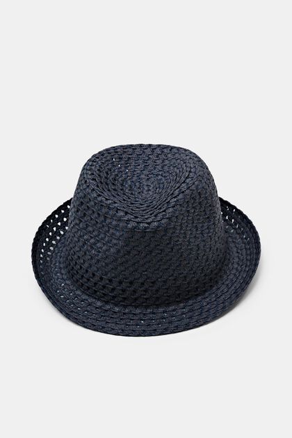 Veelkleurige bucket hat van stro