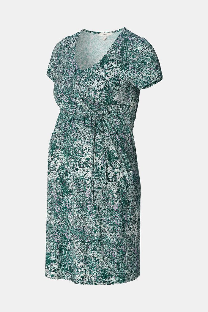 Jersey jurk met print all-over, PASTEL BLUE, detail image number 6