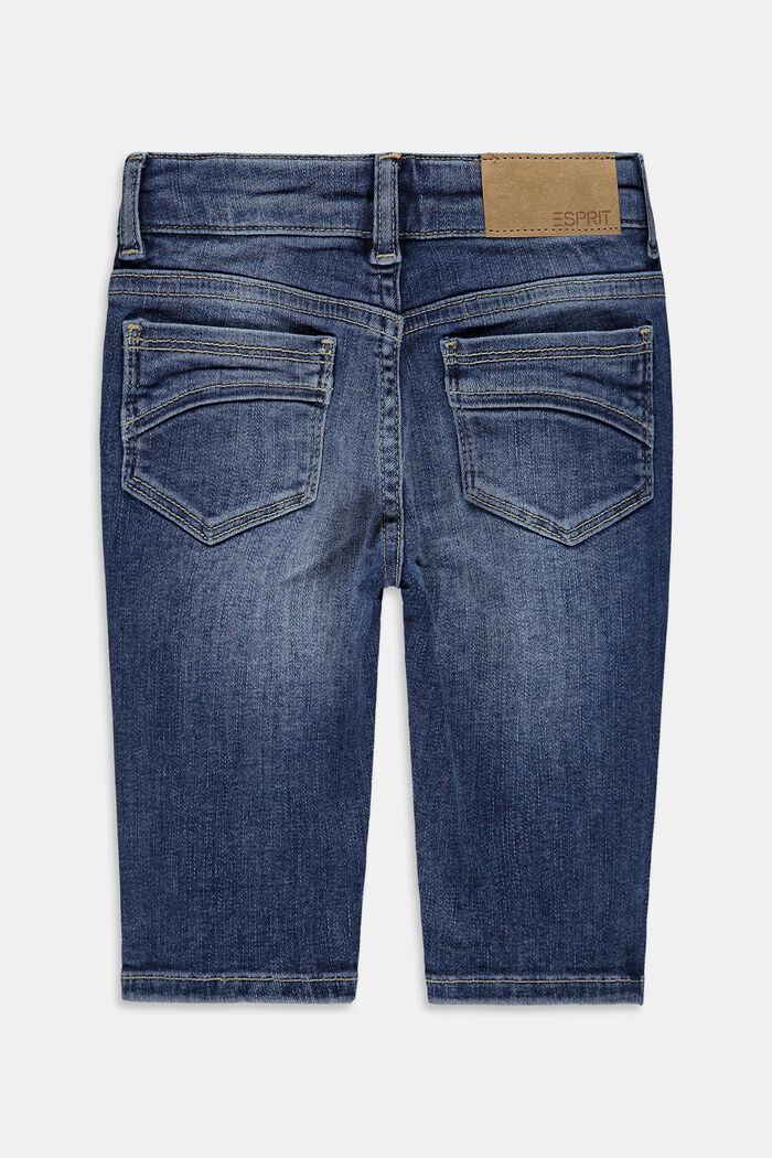 Capri-jeans met verstelbare band, BLUE MEDIUM WASHED, detail image number 1