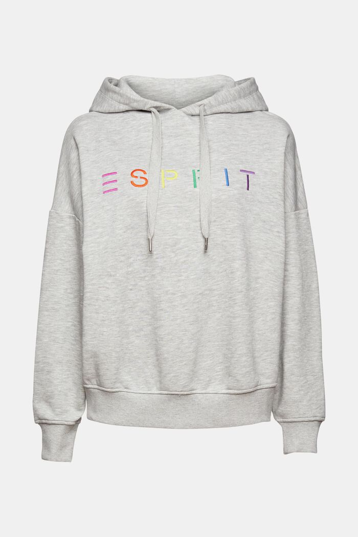 Gemêleerde hoodie met kleurrijke logoborduursels