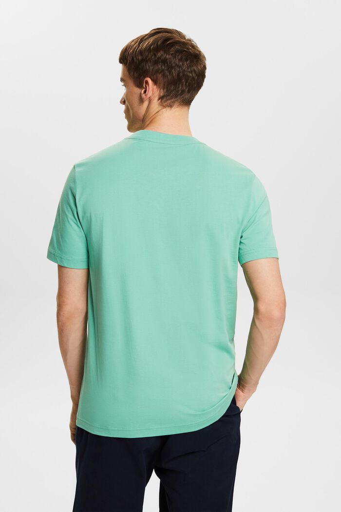 T-shirt van jersey met ronde hals, DUSTY GREEN, detail image number 2