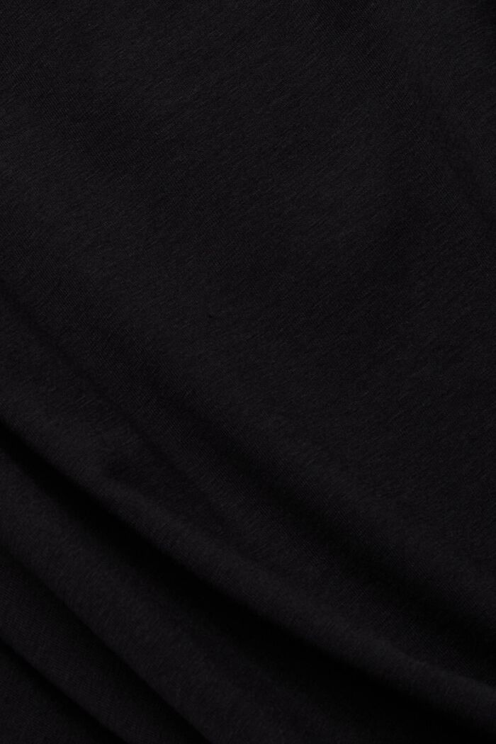 CURVY T-shirt met mesh inzetstuk, BLACK, detail image number 0