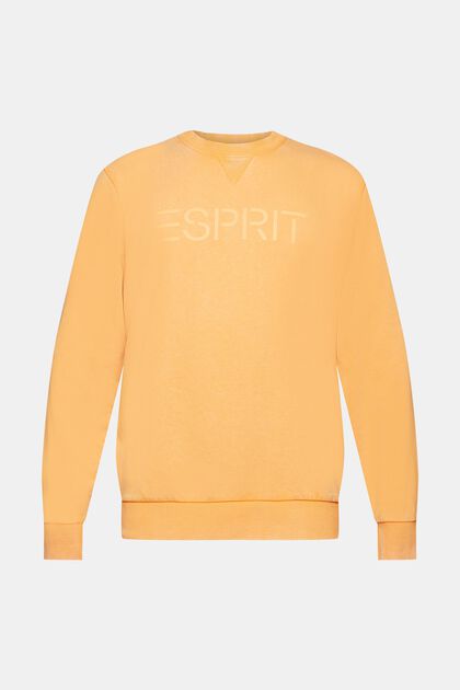 Sweatshirt met logoprint, GOLDEN ORANGE, overview