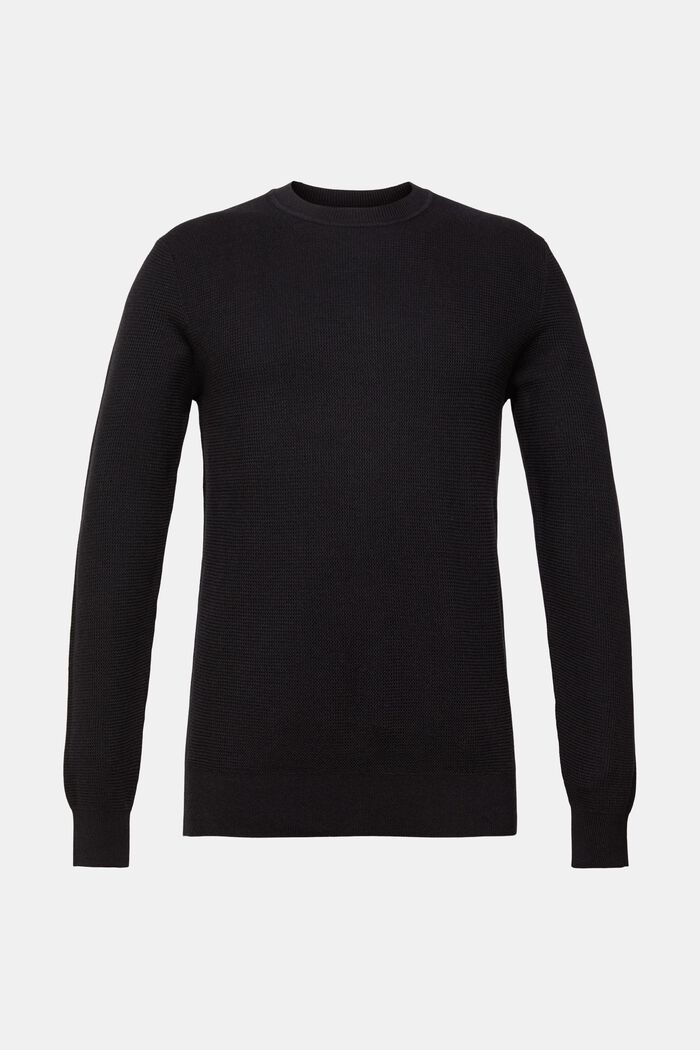 Gestreepte sweater, BLACK, detail image number 2