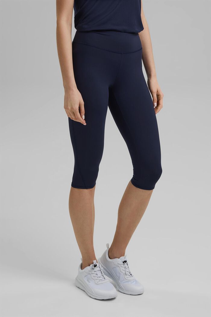 Gerecycled: Active legging met E-DRY, NAVY, detail image number 0
